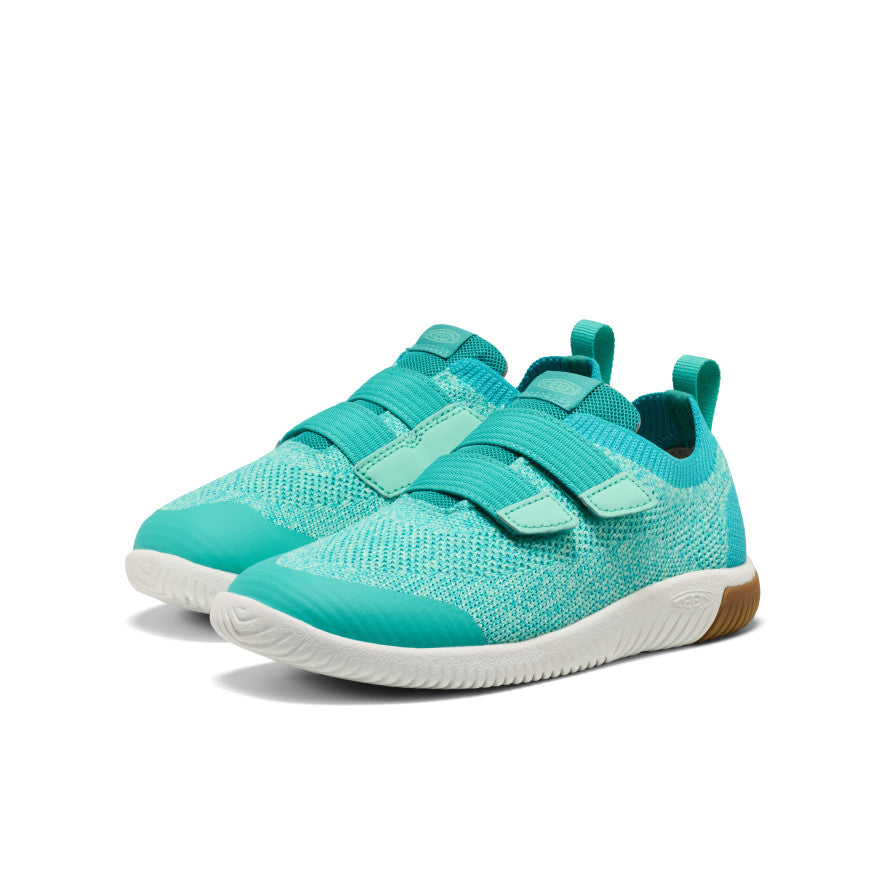 Big Kids' KNX Knit Double Strap | Bright Aqua/Cabbage - Image 2