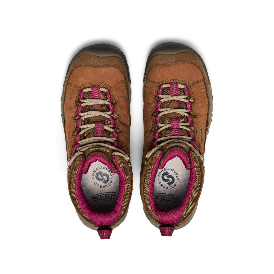 Women's Targhee IV Waterproof Hiking Boot | Bison/Beaujolais - Image 4