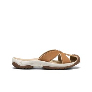 Women's Bali Leather Slide Sandal | Chipmunk/Birch