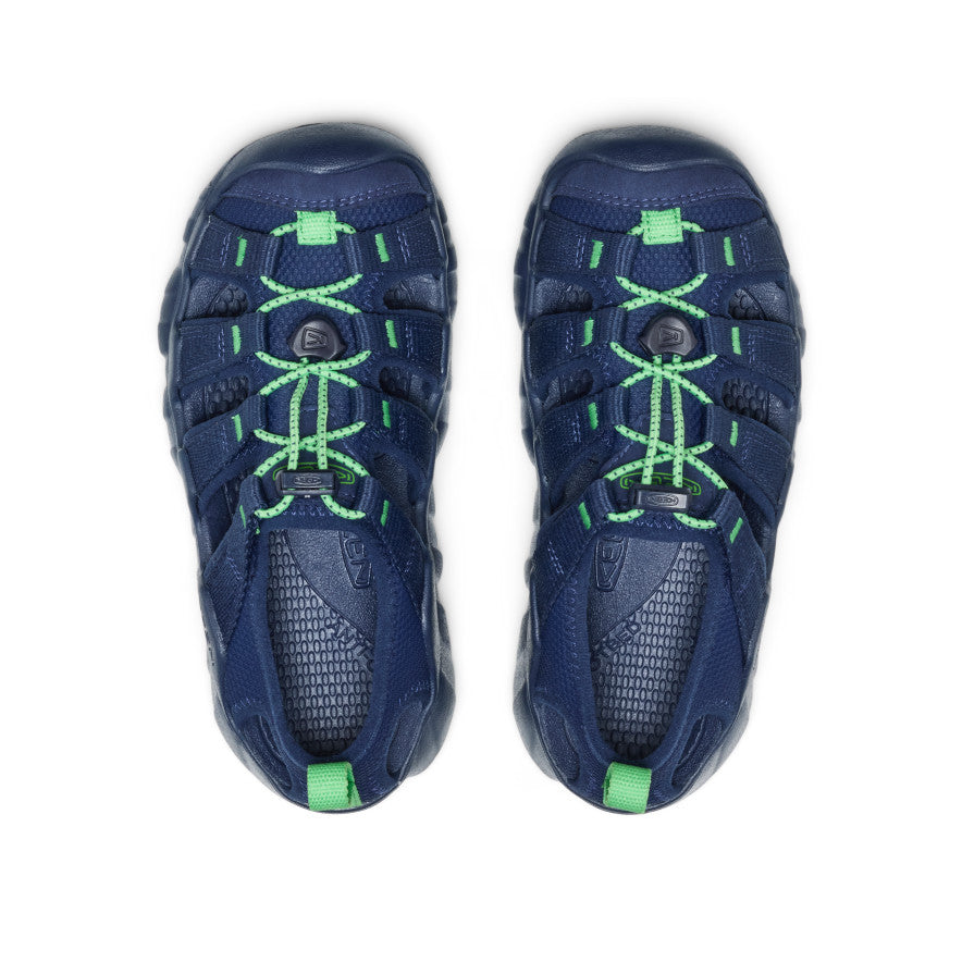Big Kids' Hyperport H2 Sandal | Naval Academy/Vibrant Green - Image 4