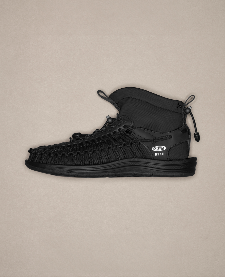 Women's UNEEK High Top x HYKE | HYKE Black - Image 8