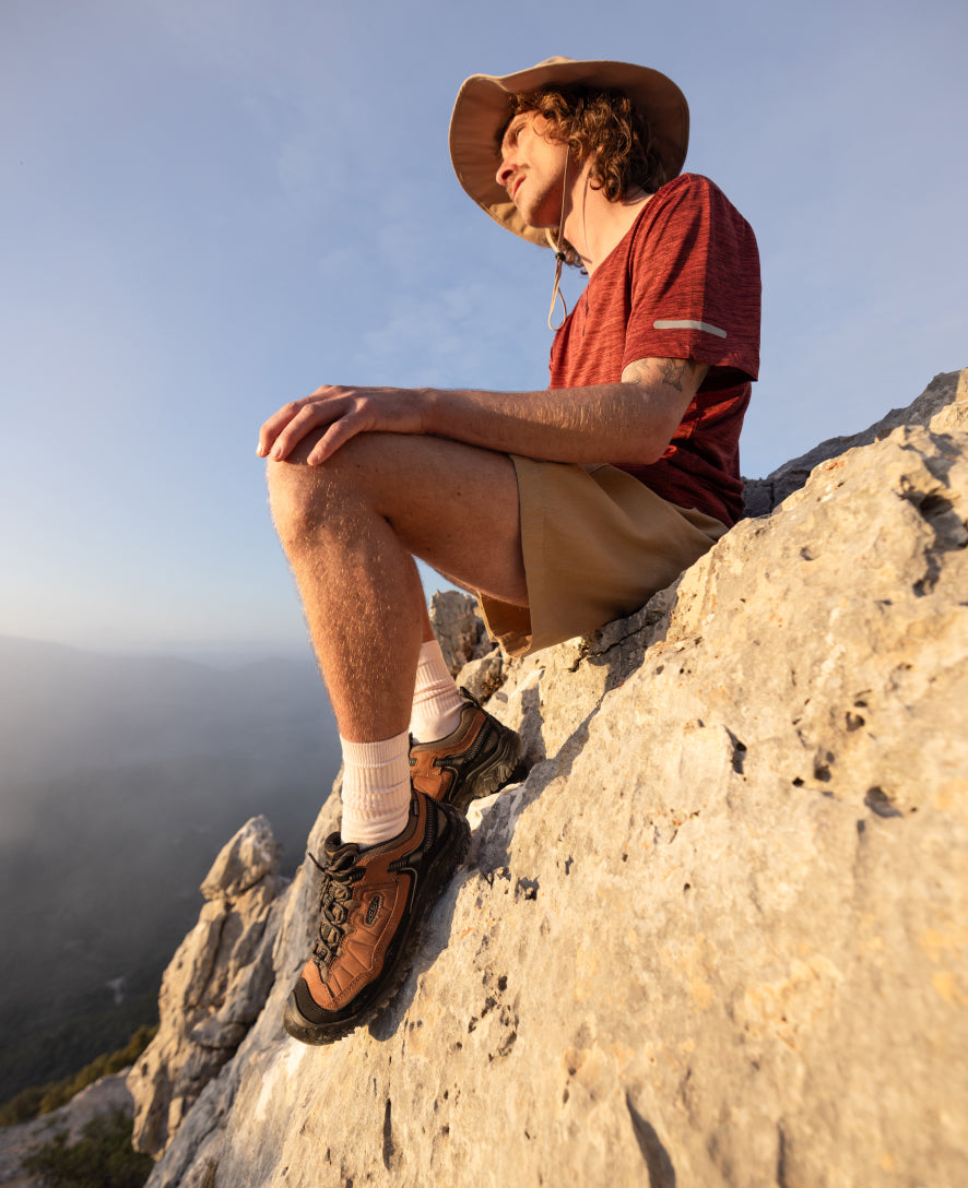 Men's Targhee IV Waterproof Hiking Shoe | Bison/Black - Image 8