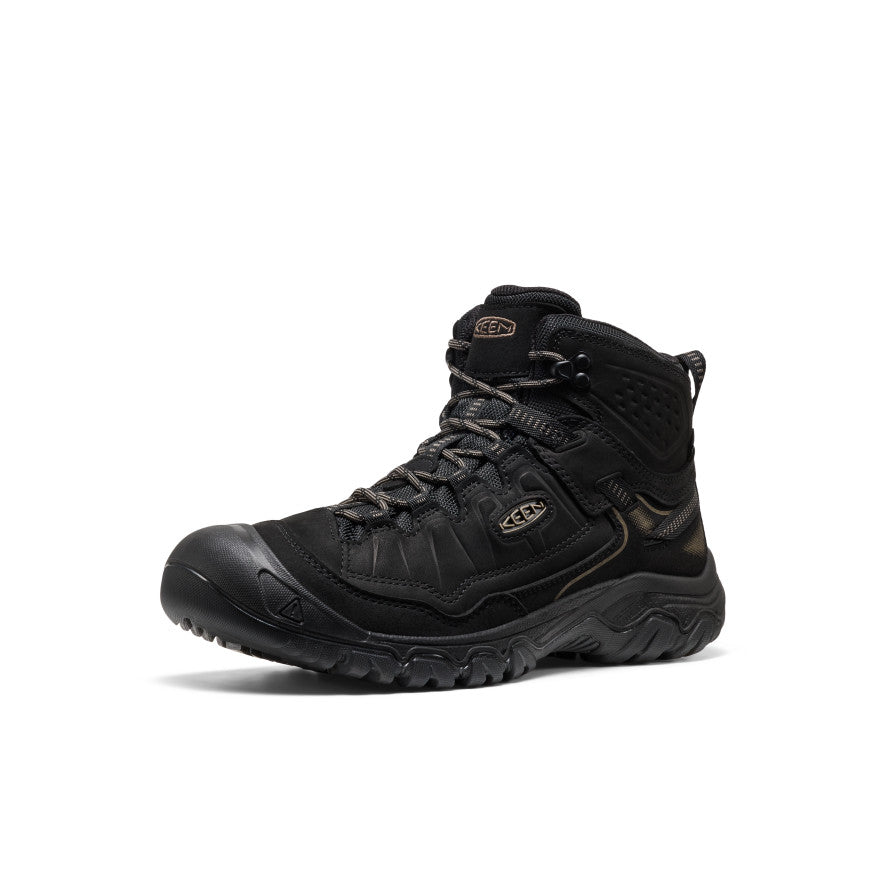 Men's Targhee IV Wide Waterproof Hiking Boot | Triple Black - Image 3