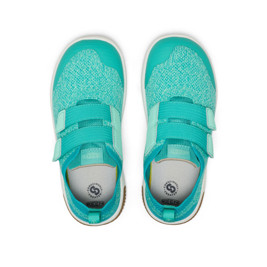 Big Kids' KNX Knit Double Strap | Bright Aqua/Cabbage - Image 4