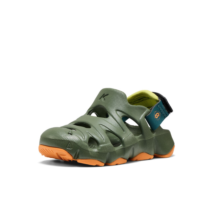 Toddlers' HyperFLT Clog | Bronze Green/Orange Peel - Image 3