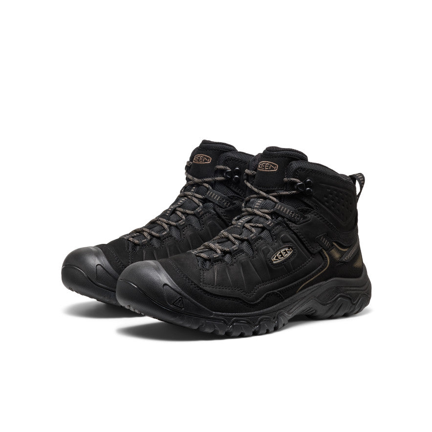 Men's Targhee IV Wide Waterproof Hiking Boot | Triple Black - Image 2