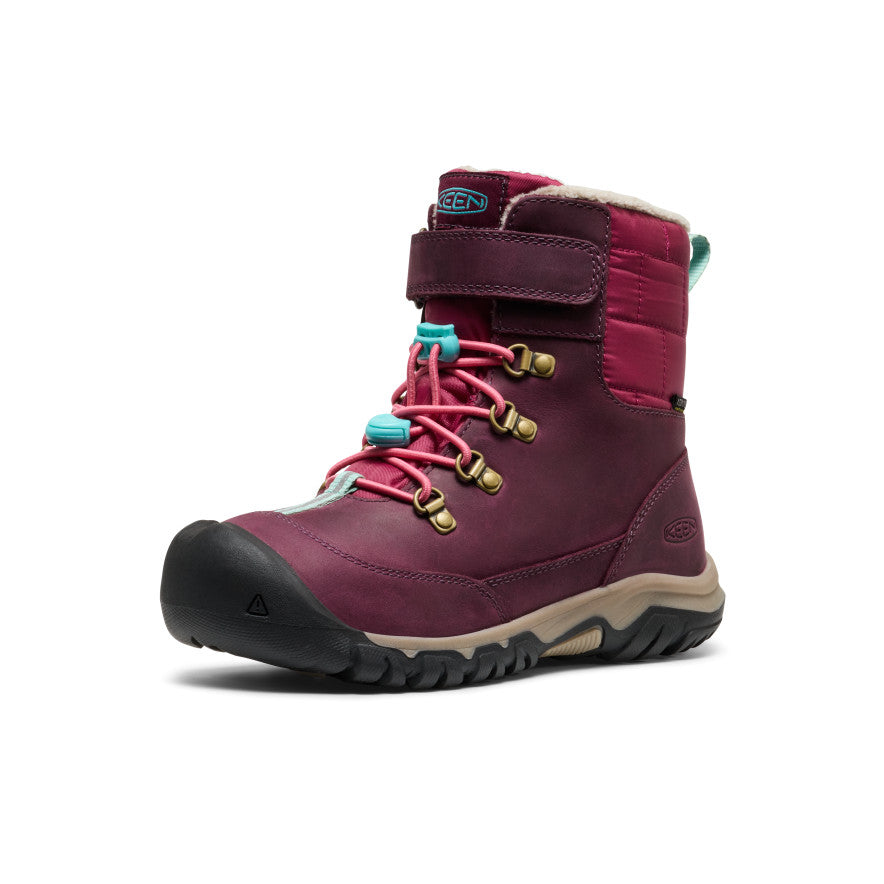 Big Kids' Kanibou Waterproof Winter Boot | Fig/Pink Lemonade - Image 3