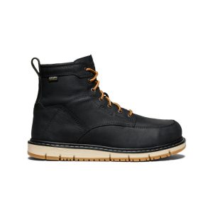 Men's San Jose 6 Waterproof Boot (Aluminum Toe) | Black/Gum